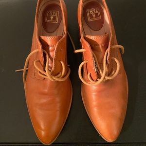Frye Booties Shoes Shooties Tan Leather size 8
